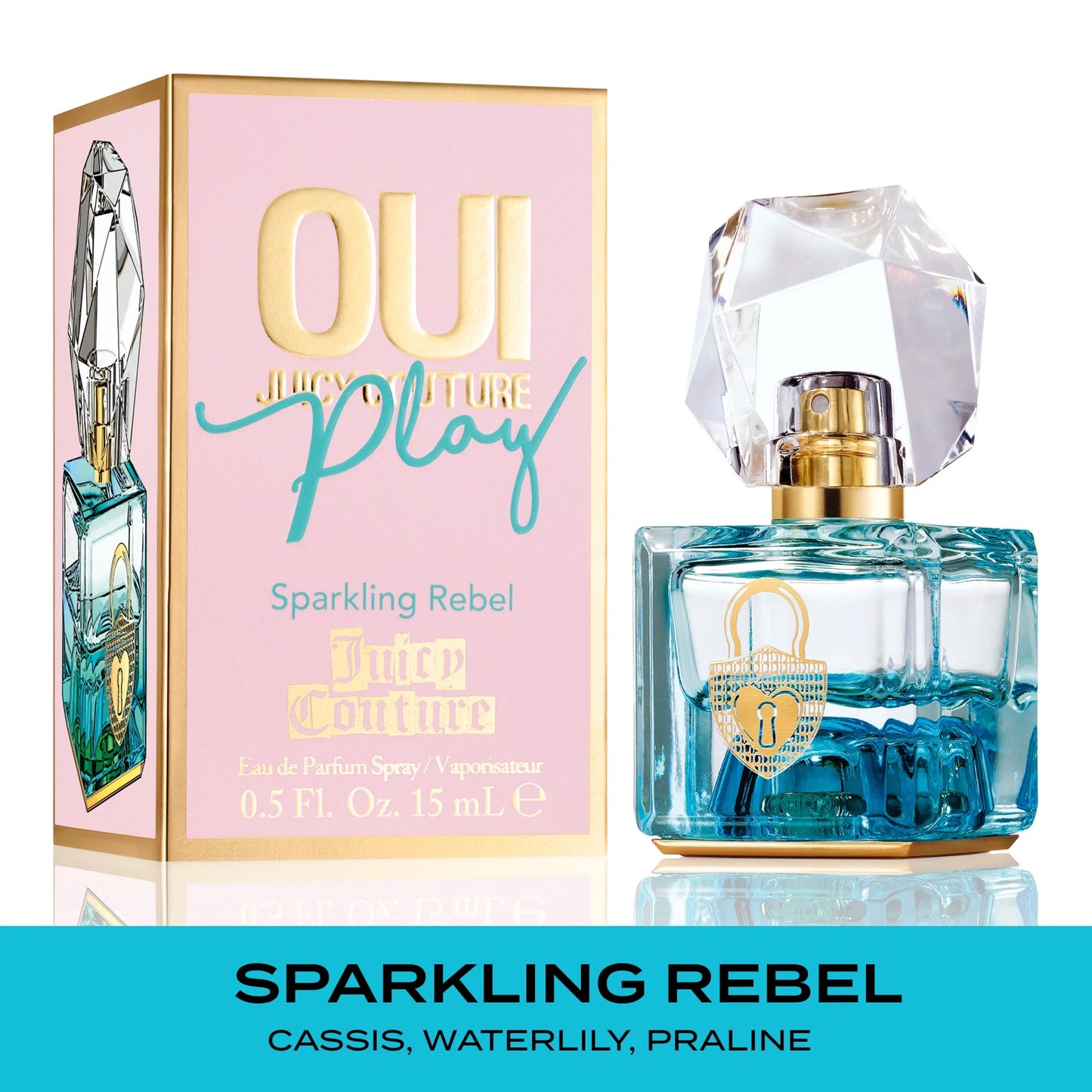 Juicy Couture OUI Play Sparkling Rebel Eau De Parfum, Perfume for Women, 0.5 oz