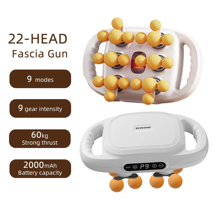 16-Head Fascia Gun High-Frequency Vibration Body Massage Gun Back and Waist Massager Neck Shoulder Massager Muscle masajeador