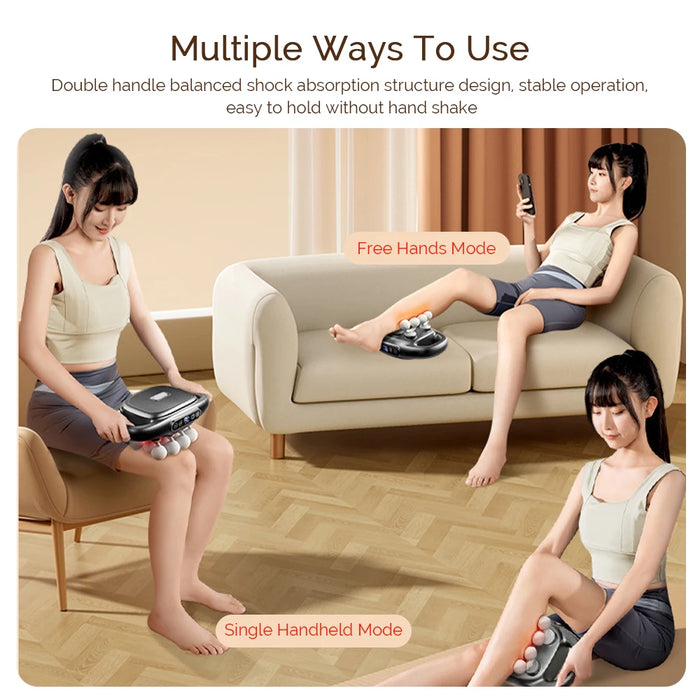 16-Head Fascia Gun High-Frequency Vibration Body Massage Gun Back and Waist Massager Neck Shoulder Massager Muscle masajeador