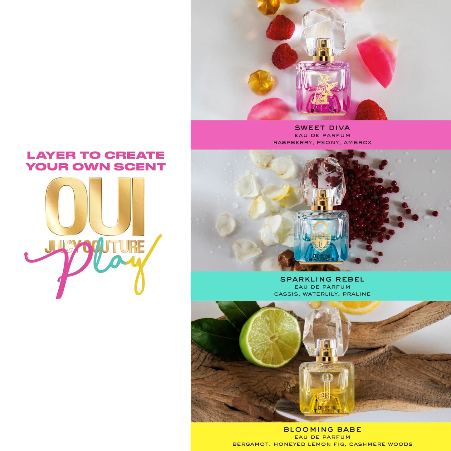 Juicy Couture OUI Play Sparkling Rebel Eau De Parfum, Perfume for Women, 0.5 oz