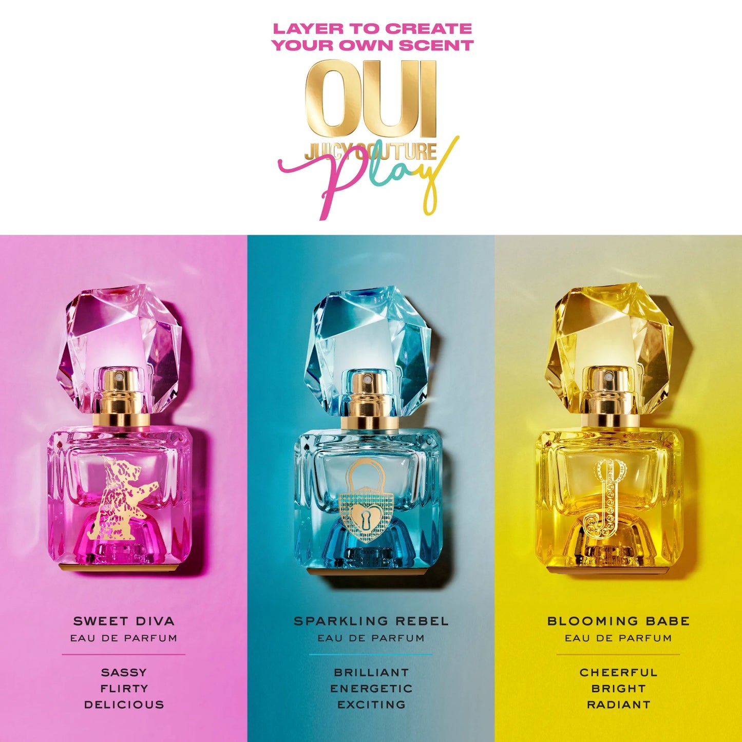Juicy Couture OUI Play Sparkling Rebel Eau De Parfum, Perfume for Women, 0.5 oz