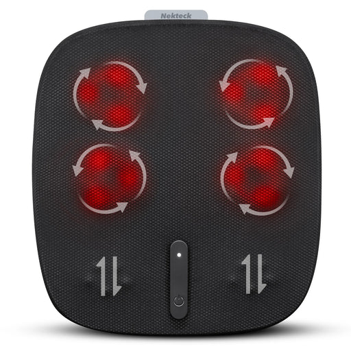 Nekteck Shiatsu Foot Massager with Heat, Electric Kneading Feet Massage Machine for Plantar Fasciitis, Built-in Infrared Heat