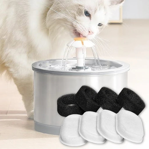 4/8Pcs Cat Water Fountain Filters Cat Fountain Replacement Filters Cat Fountain Filters Dog Water Bowl Filters Pet Supplies