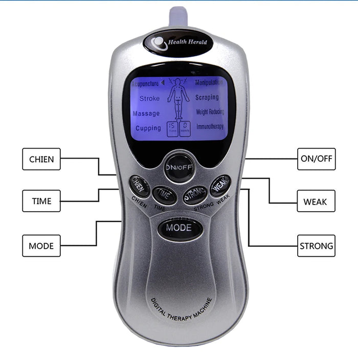Electric Tens Unit Massager Muscle Digital Massage Electric Body LCD Display Machine