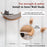 Cat Hammock Wall Mounted Cat Shelf With Two Steps - Cat Wall Shelves And Perches For Sleeping, Playing, Climbing, And Lounging -