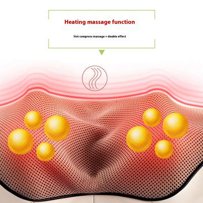 Electric heating massager, heating point neck and shoulder massager, neck, back, shoulders, waist, legs, feet and muscles deep k