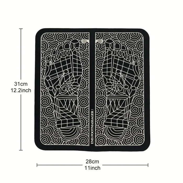Remote Control Electric Foot Massager Muscle Relaxation Foldable Rechargeable Cervical Massager for Man Woman Relieve Fatigue