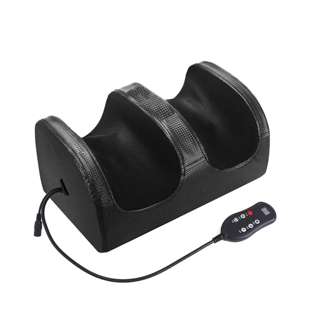 Electric Foot Massage Machine Shiatsu Kneading Rolling Vibration Tool Heating Therapy Calf Leg Reflexology Pain Relief Massager